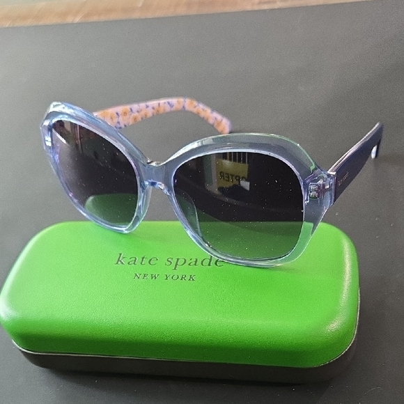Kate Spade Translucent Blue Sunglasses - Picture 1 of 5